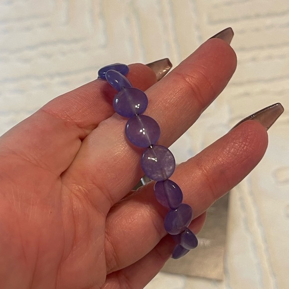 Alex and Ani Purple Beaded Bracelet - Picture 3 of 3